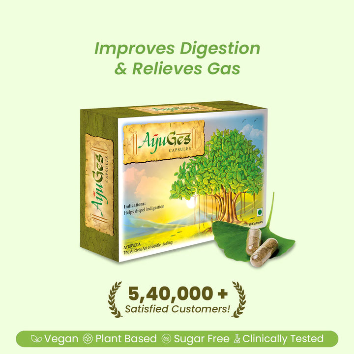 AyuGes: Ayurvedic medicine for indigestion & Digestion Relief