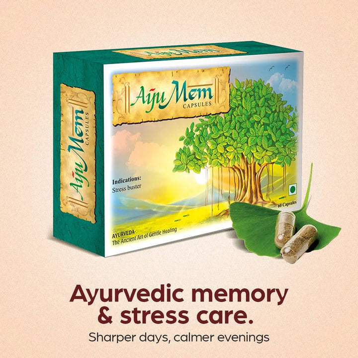 AyuMem: Natural Memory Tonic & Stress Buster - Welex care - Welex Care
