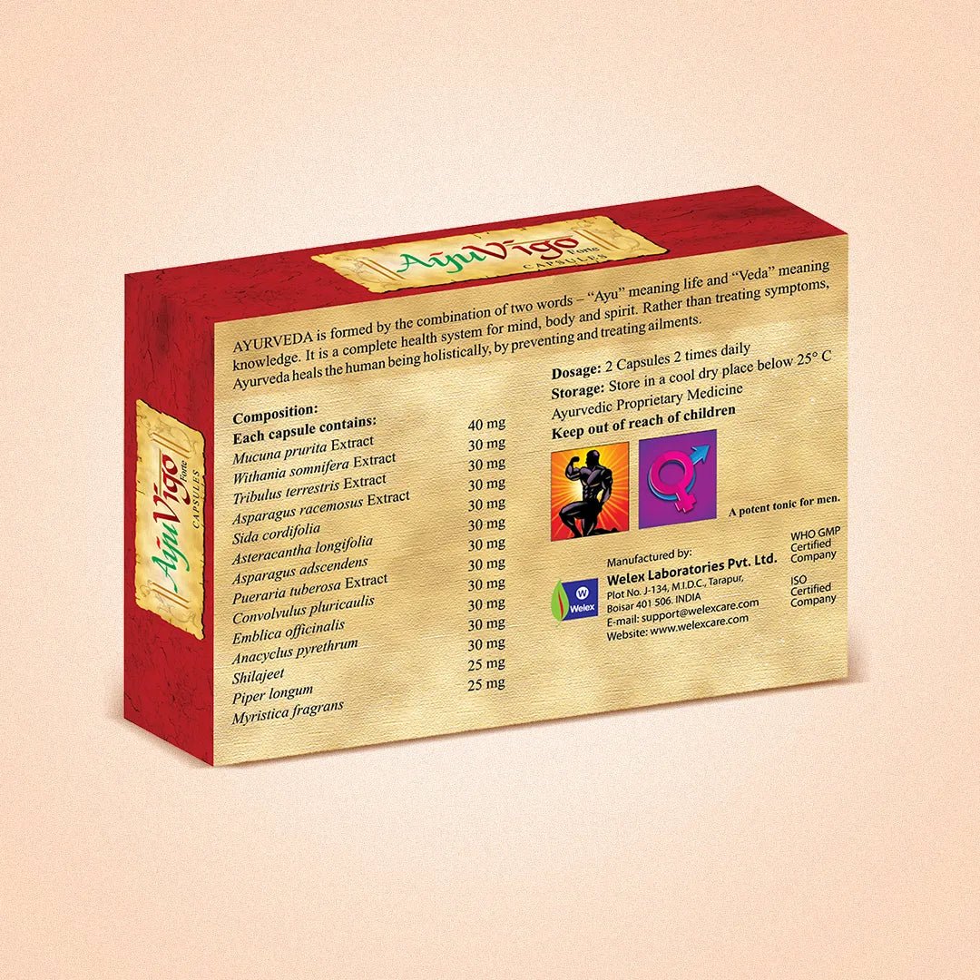 AyuVigo Forte – Ayurvedic Men's Vitality Support | Welex Care - Welex Care